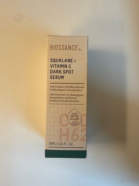Biossance Squalane + Vitamin C Dark Spot Serum - White, Green